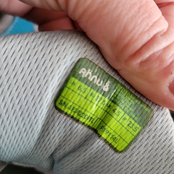 Ahnu Blue and Gray Women's Sneakers - Picture 6 of 8